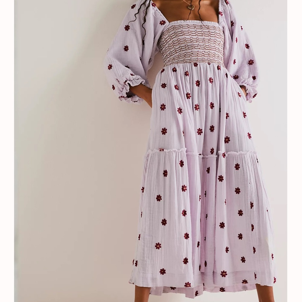 Free People Dahlia Lavender Dress